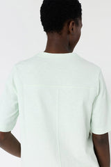 MARISA GREEN COTTON V SHIRT