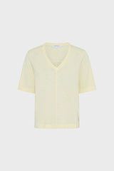 MARISA YELLOW COTTON V SHIRT