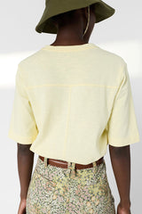 MARISA YELLOW COTTON V SHIRT