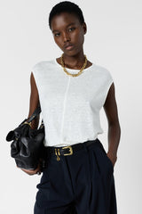 MICHELE LINEN TANK TOP