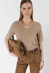 MALVINE ROPE FLUID V T SHIRT