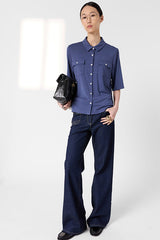 MYLA BUTTON DOWN POLO SHIRT