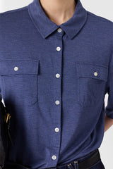 MYLA BUTTON DOWN POLO SHIRT