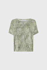 MARIEL OVERSIZED PYTHON PRINT T SHIRT