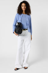 LORYS BLUESKY LINEN BLEND CARDIGAN