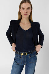 LAYLA V NECK KNIT SWEATER
