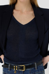 LAYLA V NECK KNIT SWEATER