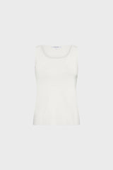 LUCINA WHITE MICROFIBER TOP