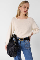 LIONA COTTON LINEN BLEND SWEATER