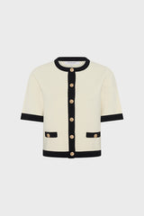 LAILA TWO TONE KNITTED CARDIGAN