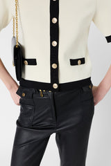 LAILA TWO TONE KNITTED CARDIGAN
