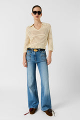 LAYLA CROCHET POLO SHIRT