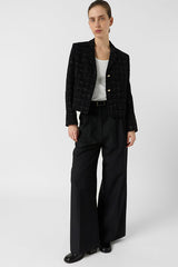 TIANA PLAID TWEED SUIT JACKET