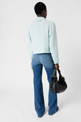 TILDA GREEN SHORT SHIRT COLLAR JACKET