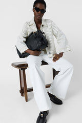 TAMEA STRIPED DENIM JACKET