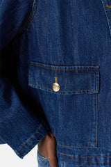 TAINA RAW DENIM STRAIGHT JACKET