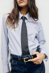 LYLA STRIPED POPLIN SHIRT