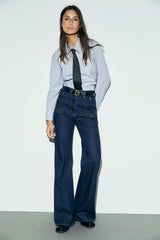 LYLA STRIPED POPLIN SHIRT