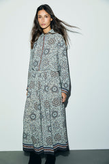 LIZ FLUID HANDKERCHIEF PRINT SHIRT