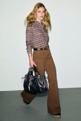 ANNA CINNAMON FLARED JEANS