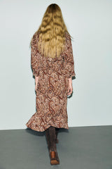 CYRA FITTED PRINTED SHIRT DRESS