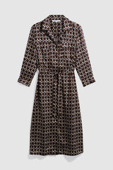 CONI GRAPHIC PRINT WAISTED DRESS