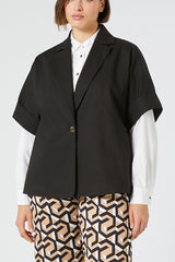 DOMEZ STRETCH GABARDINE BLAZER JACKET
