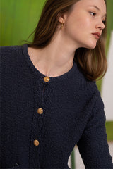 GUAPA BLACK CHANEL STYLE CARDIGAN