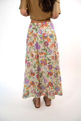SIENNA RED FLOWERS SKIRT