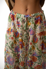 SIENNA RED FLOWERS SKIRT