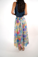 SIENNA TURQUOISE PAINTS SKIRT