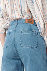 THERESA DENIM FLARED TROUSERS