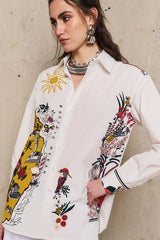 NAIROBI PRINTED POPLIN SHIRT