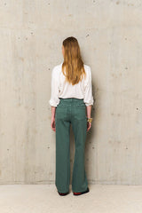 EVY KHAKI ELASTICATED TROUSERS