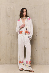 AUGUSTINE EMBROIDERED TROUSERS
