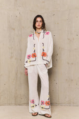 AUGUSTINE EMBROIDERED TROUSERS
