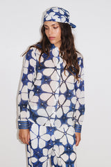 LOTUS INDIGO PRINTED SCARF
