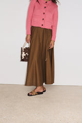OCTAVIA BROWN SKIRT