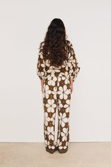 LOTUS BROWN PRINTED TROUSERS