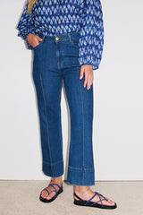 MADISON FLARED CROPPED JEANS