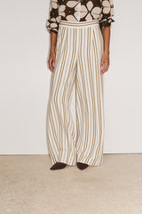 PANAMA STRIPED JACQUARD TROUSERS