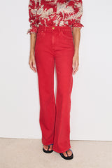 JULIETTE RED FLARED JEANS