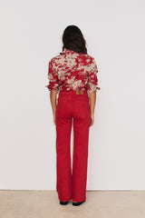 JULIETTE RED FLARED JEANS