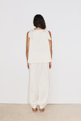 GALA ECRU SLEEVELESS TUNIC