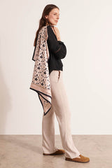 EMULSION FLORAL PRINT SQUARE SILK SCARF