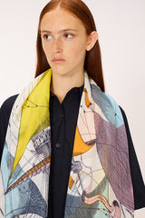 DES RIVES ET DES REVES MULTICOLOR 100 SCARF