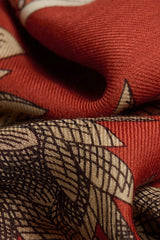 1889 TERRACOTTA WOOL SCARF