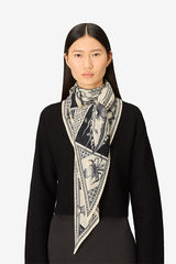 BAROCCO WOOL TRIANGLE SCARF
