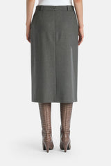 FAGGETO PLEATED MIDI SKIRT