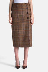 FANNY PURE WOOL TARTAN SKIRT